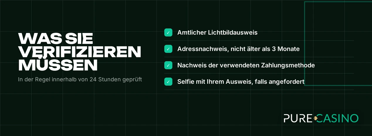 Prüfe vier Pflichtunterlagen